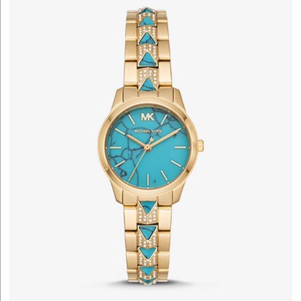 ISO!! Michael Kors Petite Runway Turquoise Watch